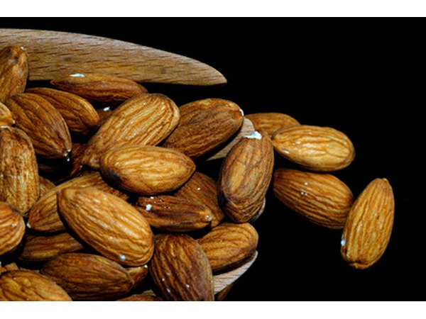 Almonds are a good source of healthy fats.