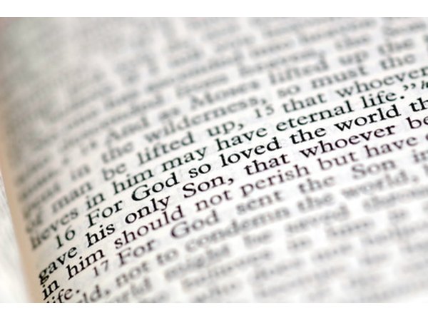 Choose an uplifting bible verse to go with each guest's name.