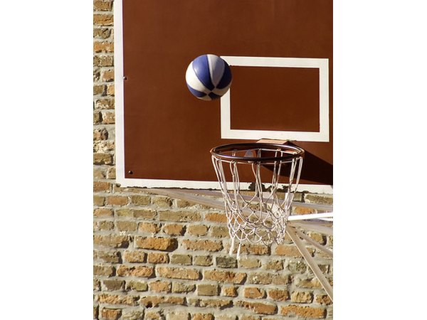 During a free throw, players must wait until the ball hits the rim.