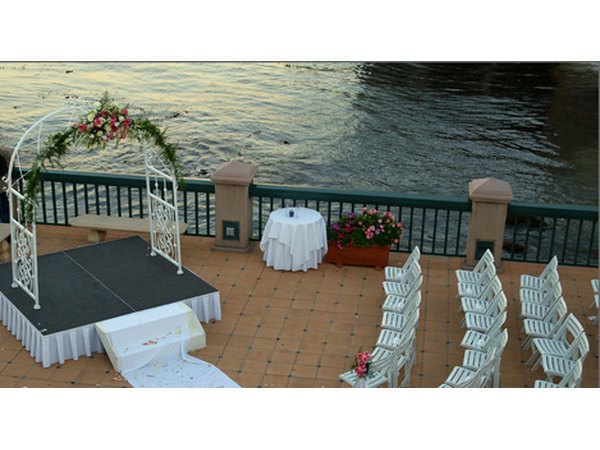 Big or small, a wedding arch adds ambiance.