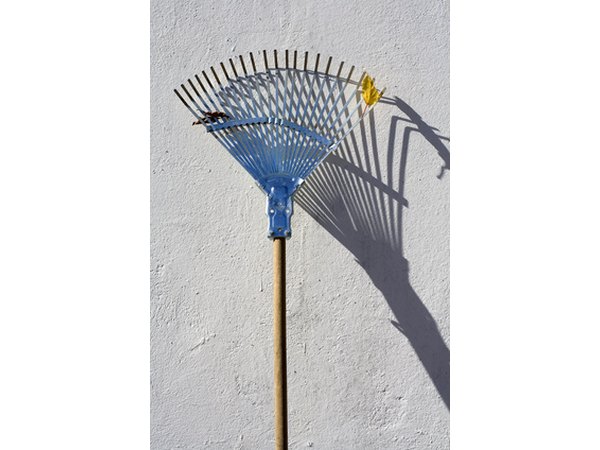 Use a rake to spread the sand evenly.