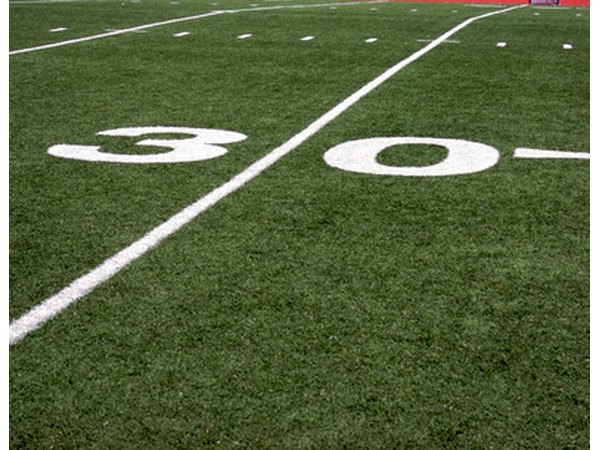 Numbers appear on either side of the yard line.