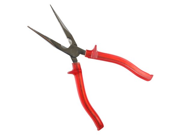 Use flat-nose pliers if needle-nose pliers are not available.