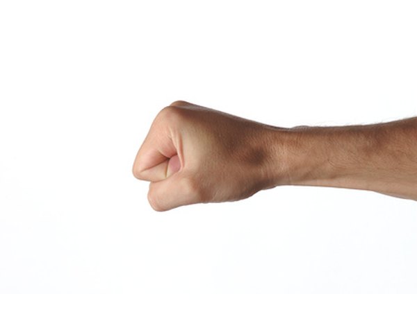 Flexion of the fingers allows you to make a fist.