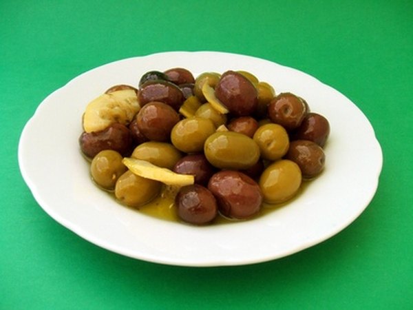 Serve olives as part of a picada platter.