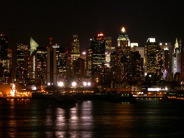 Cruise the Hudson River at night with Manhattan by Sail.