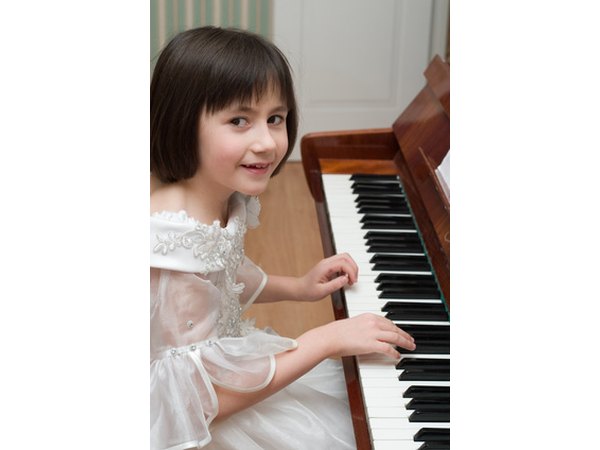 Young children can learn to play the piano.