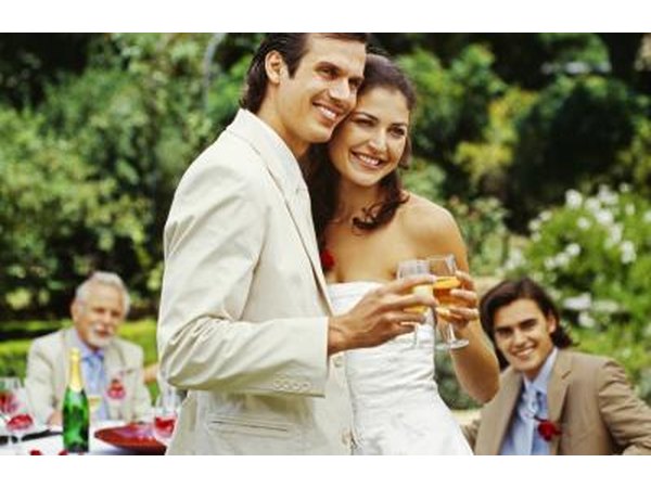 The rehearsal does not have to be fancy, but some couples choose to decorate with flowers and other decorations.