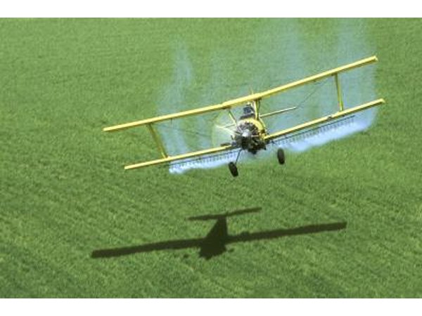 DDT was often delivered by crop dusters