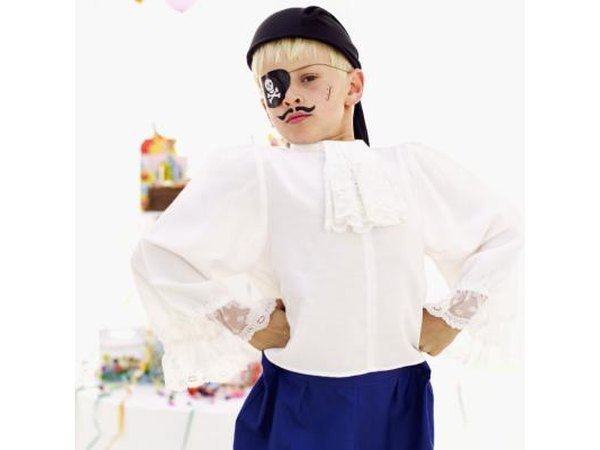 Boy in pirate costume