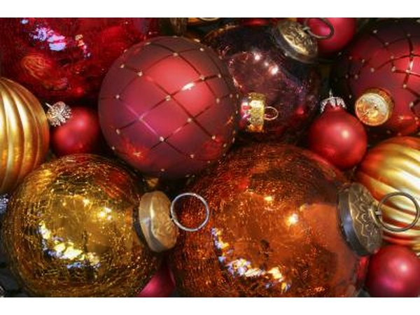 Assortment of Christmas ornaments
