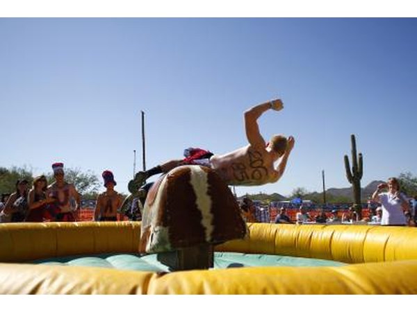 Use a mechanical bull to create a rodeo theme for your fall party.