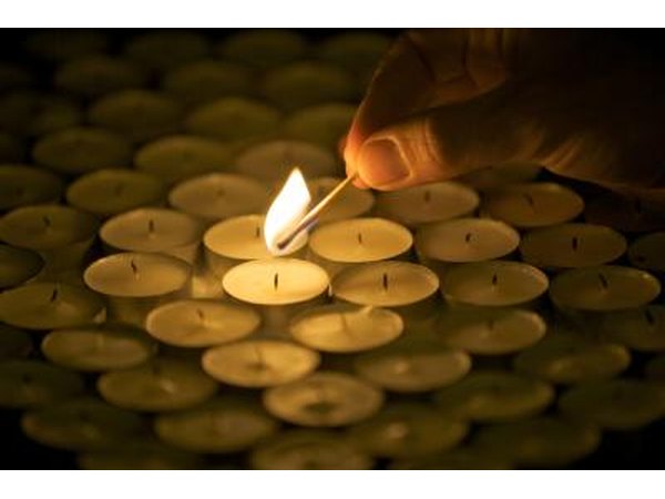 The more candles that are lit, the more dramatic the effect.