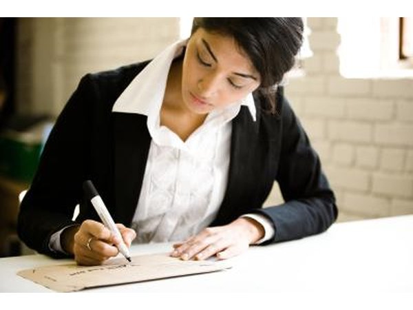 Addressing an envelope