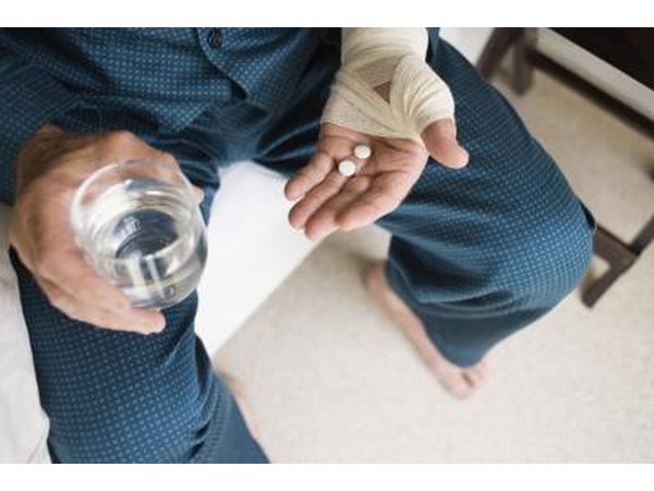 Man with pain pills