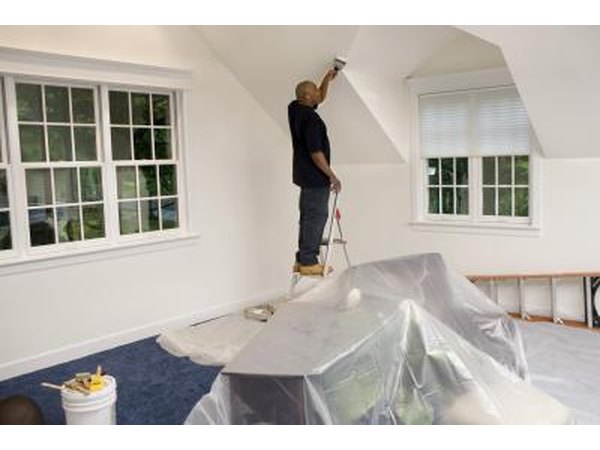 Man remolding bedroom