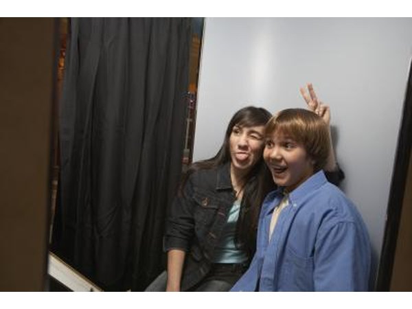 Rent a photo booth for a wedding reception activity.