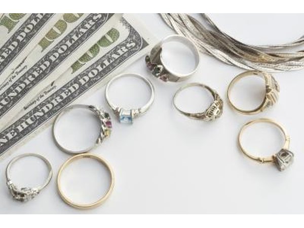 Jewelry next to cash