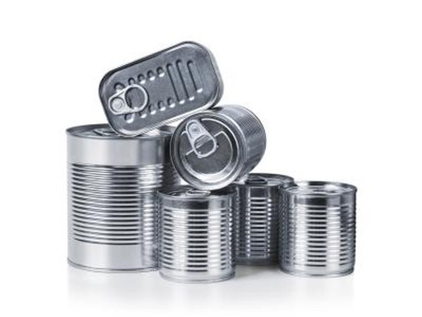 Canned food assortment.