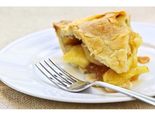 Slice of apple pie