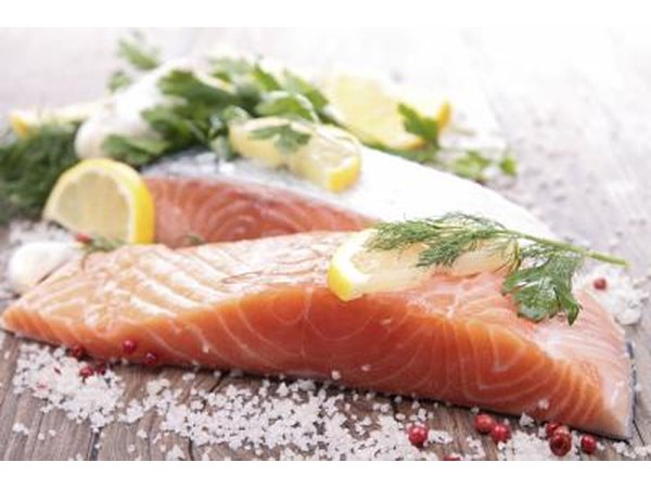 Salmon with herbs and spices