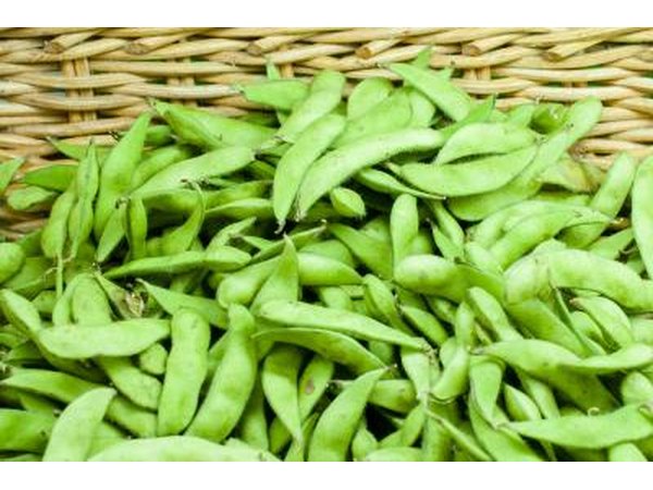 Soy beans for sale at a market.
