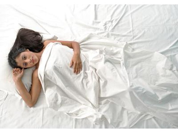 Lightheadedness causes nausea or the feeling that you may faint, so you'll feel better if you lie down.