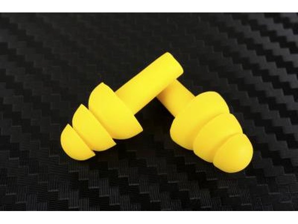 Yellow earplugs.