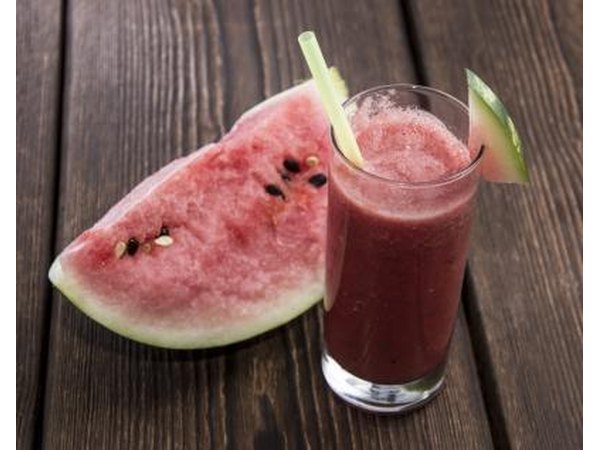 Watermelon juice will help cleans the colon and kidneys.