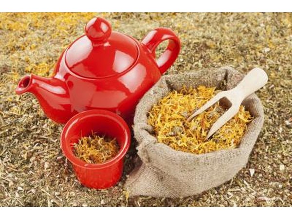 Loose leaf tea and a tea pot are good basket-stuffers.