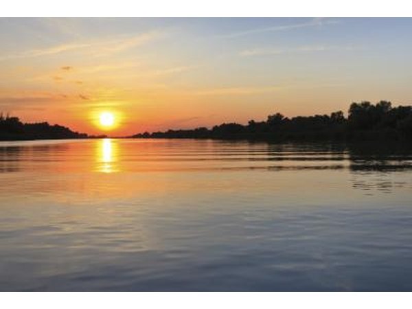 Sunset on a lake
