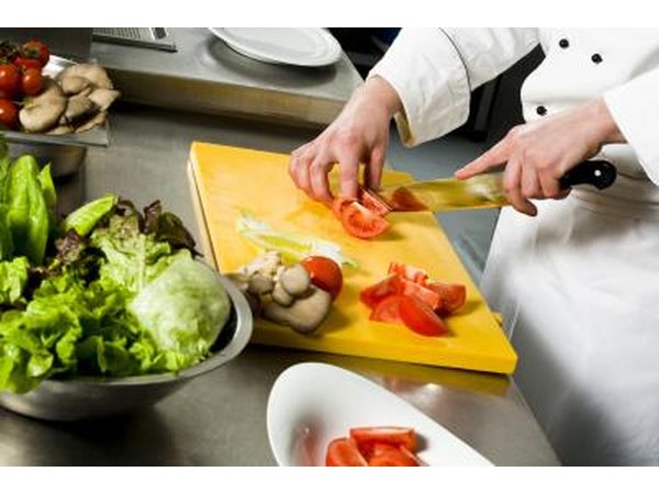 Kitchen helpers may help with food prep.