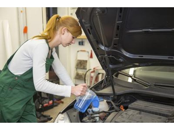 Antifreeze products often contain potassium chloride.