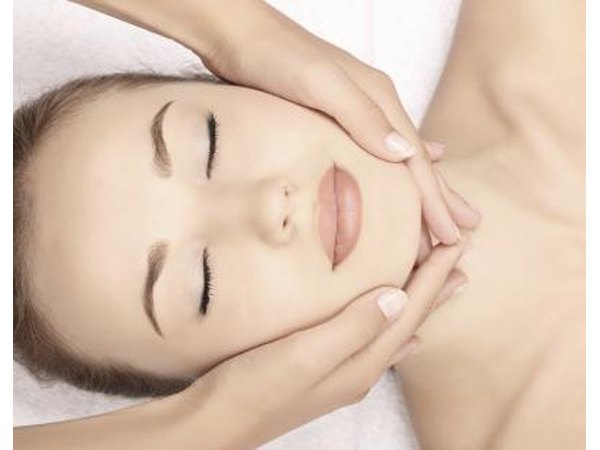Push the skin on your neck firmly downward.