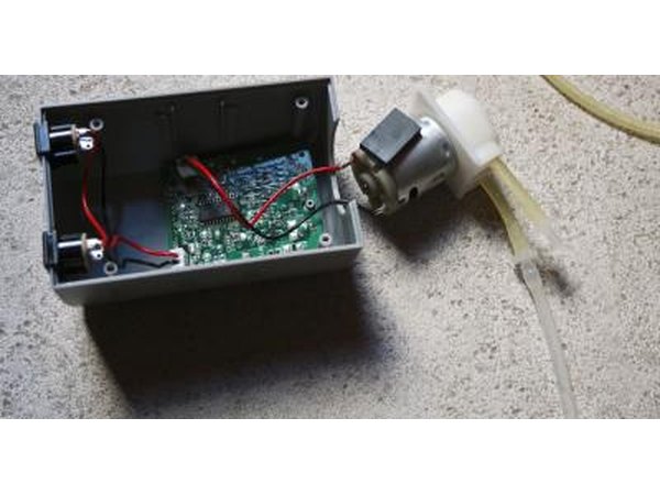 The mechanics of an aquarium air pump.