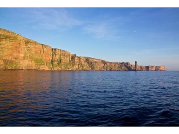 "The Old Man of Hoy" is off the west coast of the Orkney Islands.