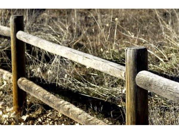 Rustic ranch style fence