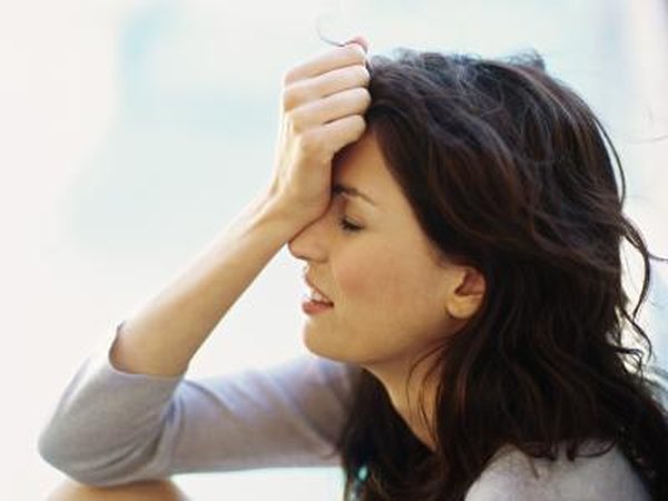 Woman with headache
