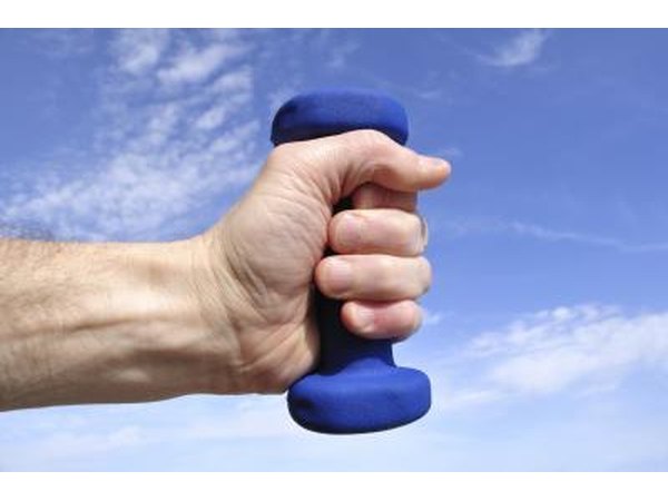 Wrist curls strengthen the wrists and the elbows.