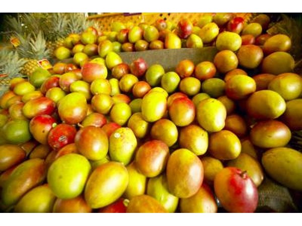 Mango display at store