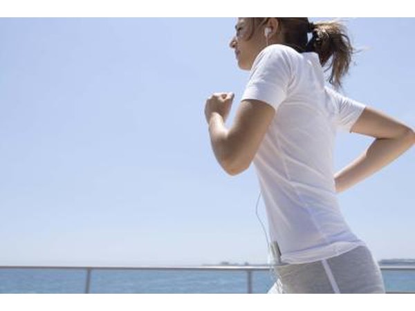 Jogging.