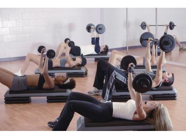 Exercise class using weights