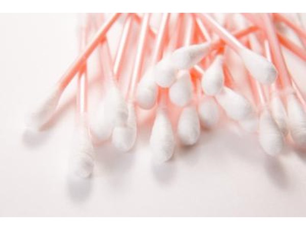 Use a cotton swab