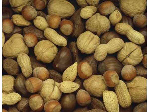 A variety of mixed nuts.