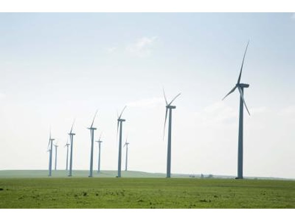Wind farms are capable of generating a lot of electricity.