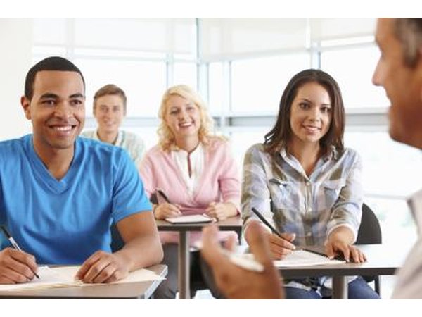 adult students in child development class