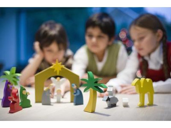 Adding a nativity to your Christmas decor can also help give your home that old-fashion touch.