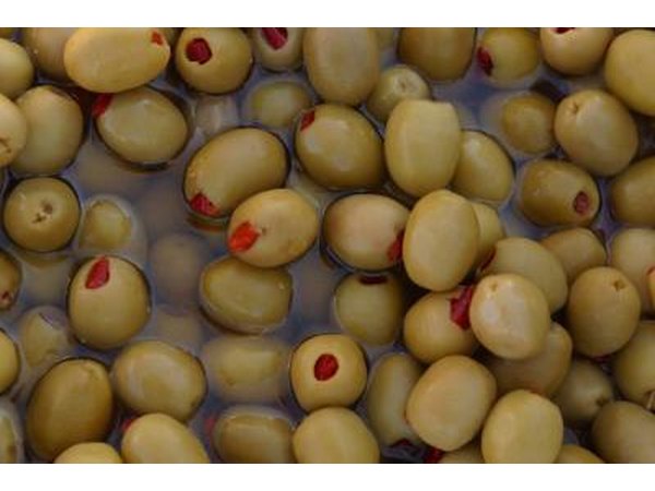 Olives as eyeballs