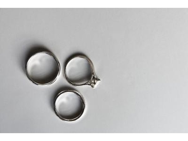 If you select your wedding bands together, you can ensure they match.