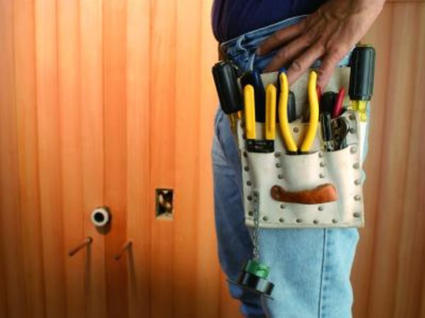 Electrician on job site